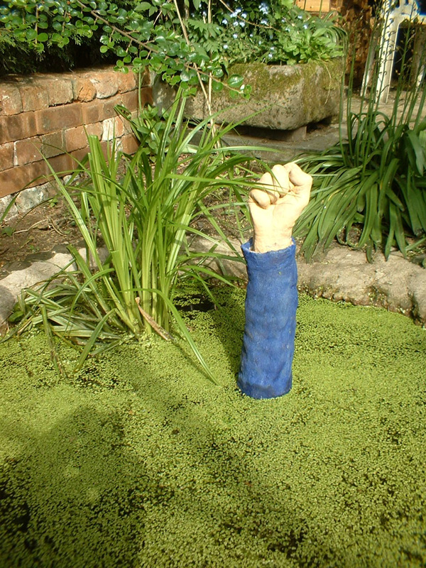 Fist in a pond by Paul Sixsmith